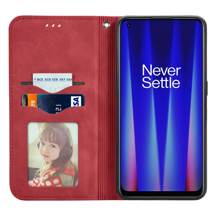 For OnePlus Nord CE 2 5G Retro Skin Feel Magnetic Leather Phone Case