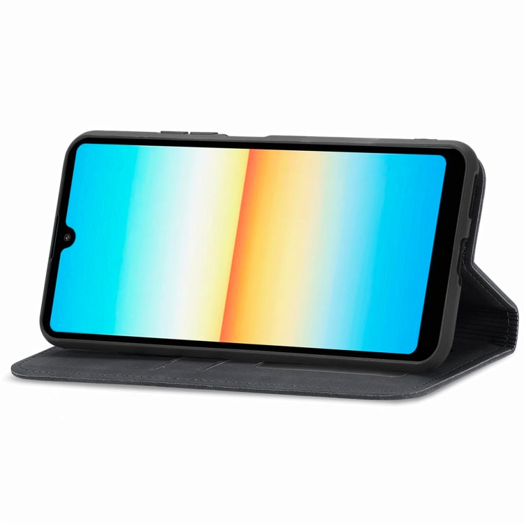 For Sony Xperia Ace III Retro Skin Feel Magnetic Leather Phone Case
