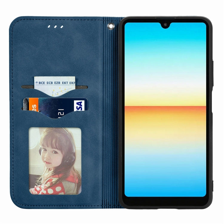 For Sony Xperia Ace III Retro Skin Feel Magnetic Leather Phone Case