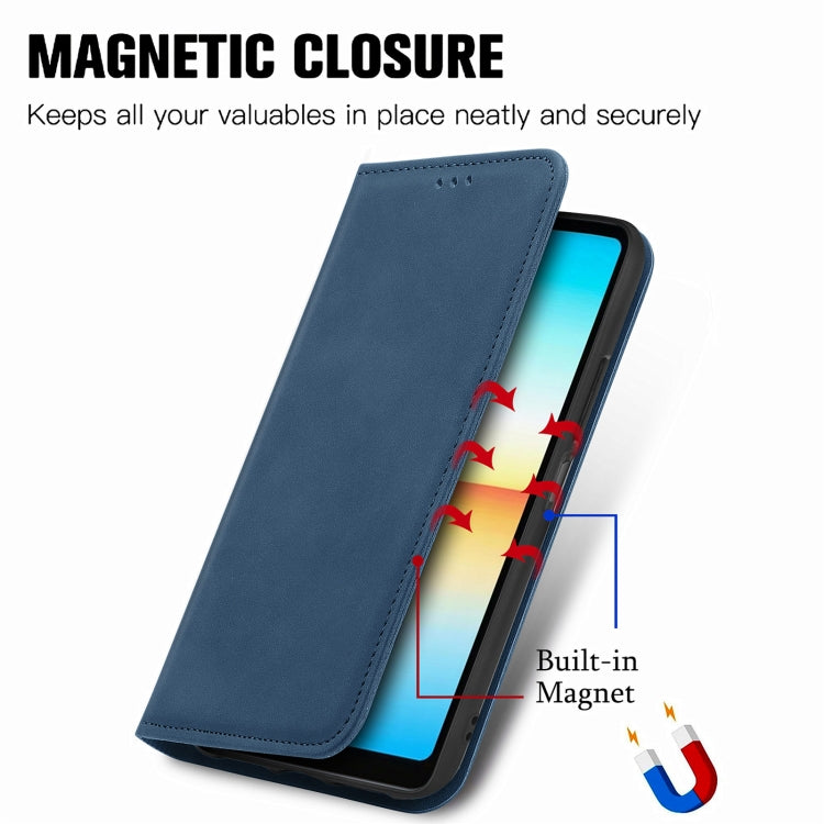 For Sony Xperia Ace III Retro Skin Feel Magnetic Leather Phone Case