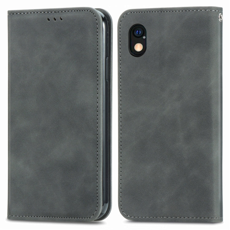 For Sony Xperia Ace III Retro Skin Feel Magnetic Leather Phone Case