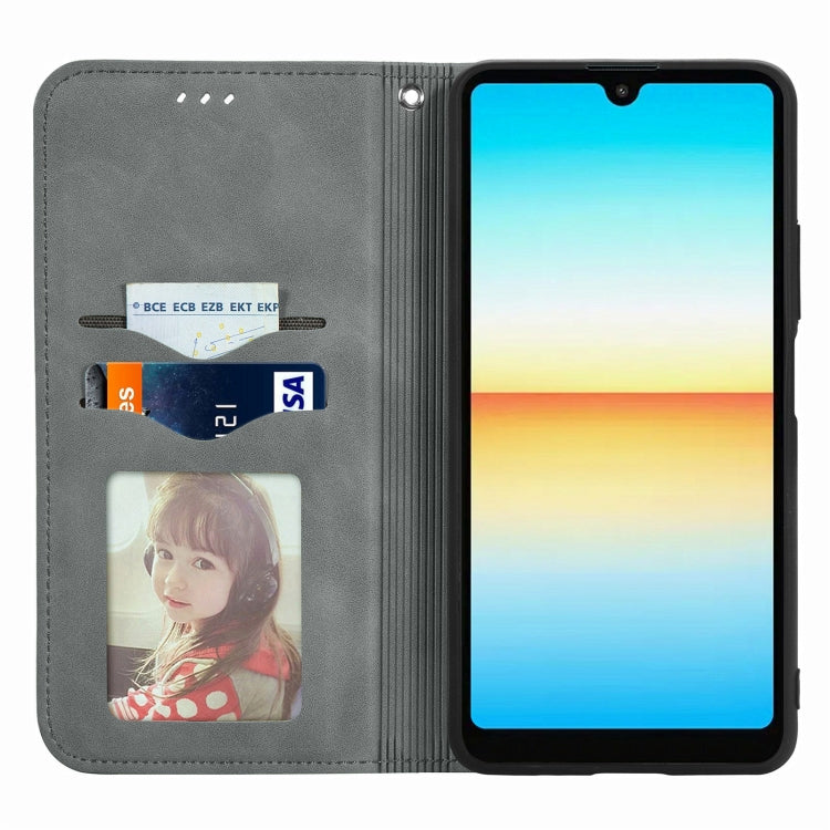 For Sony Xperia Ace III Retro Skin Feel Magnetic Leather Phone Case