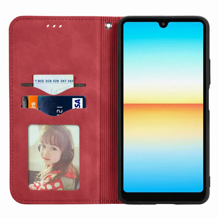 For Sony Xperia Ace III Retro Skin Feel Magnetic Leather Phone Case