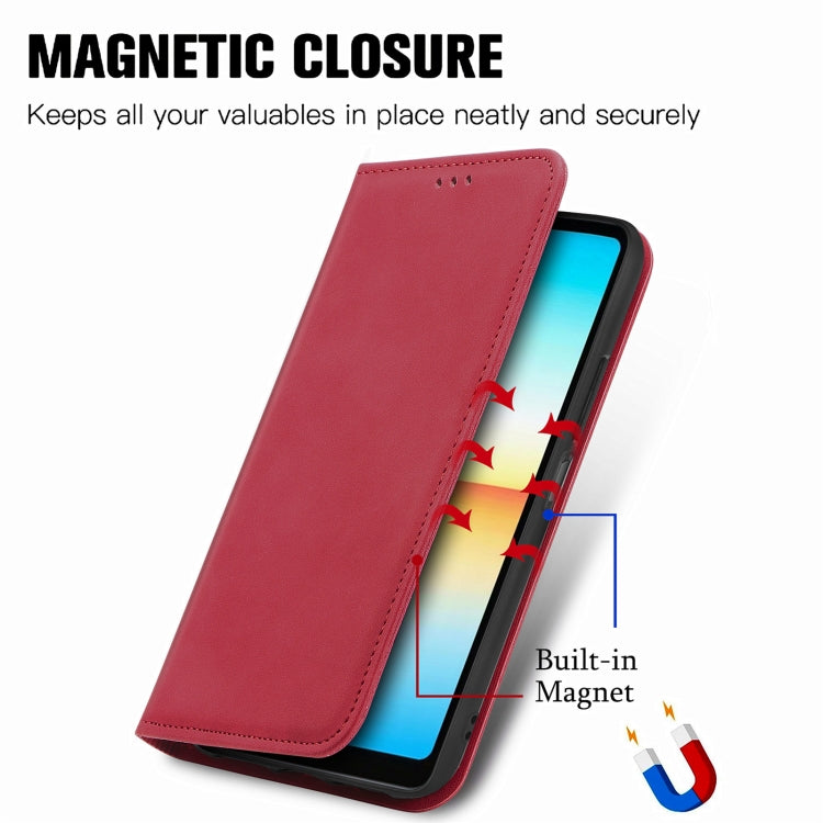 For Sony Xperia Ace III Retro Skin Feel Magnetic Leather Phone Case