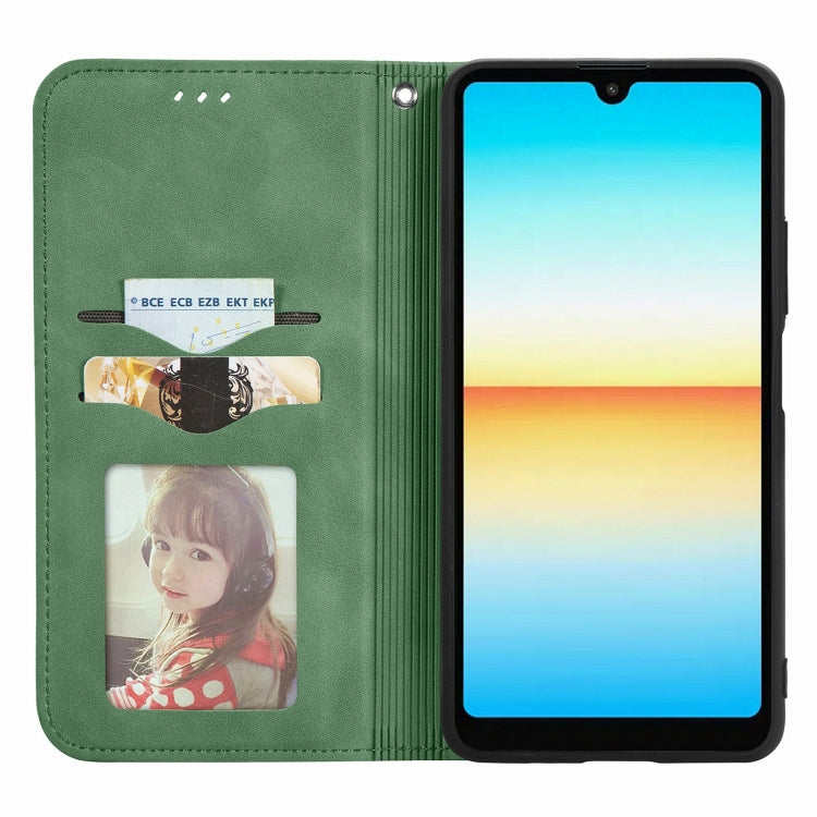 For Sony Xperia Ace III Retro Skin Feel Magnetic Leather Phone Case