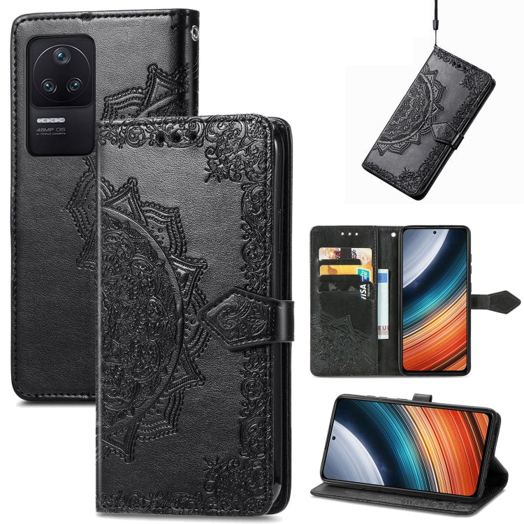 For Xiaomi Redmi K40S Mandala Flower Embossed Leather Phone Case