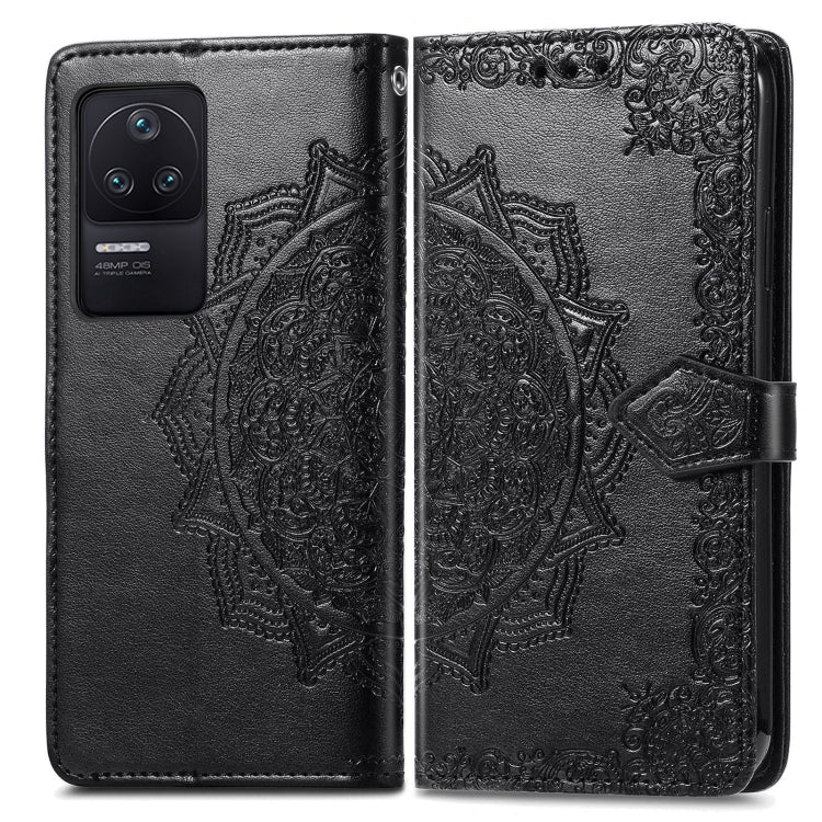 For Xiaomi Redmi K40S Mandala Flower Embossed Leather Phone Case