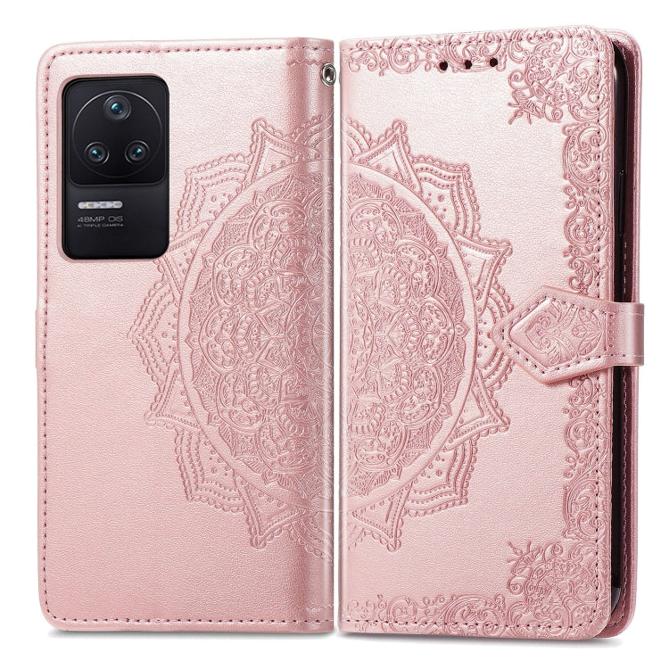 For Xiaomi Redmi K40S Mandala Flower Embossed Leather Phone Case
