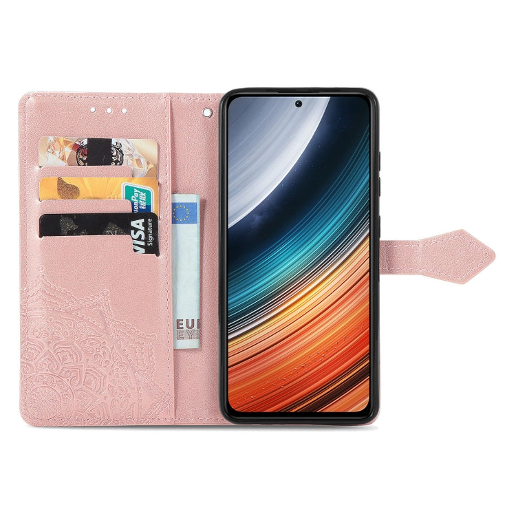 For Xiaomi Redmi K40S Mandala Flower Embossed Leather Phone Case