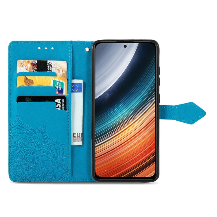 For Xiaomi Redmi K40S Mandala Flower Embossed Leather Phone Case