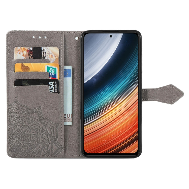 For Xiaomi Redmi K40S Mandala Flower Embossed Leather Phone Case