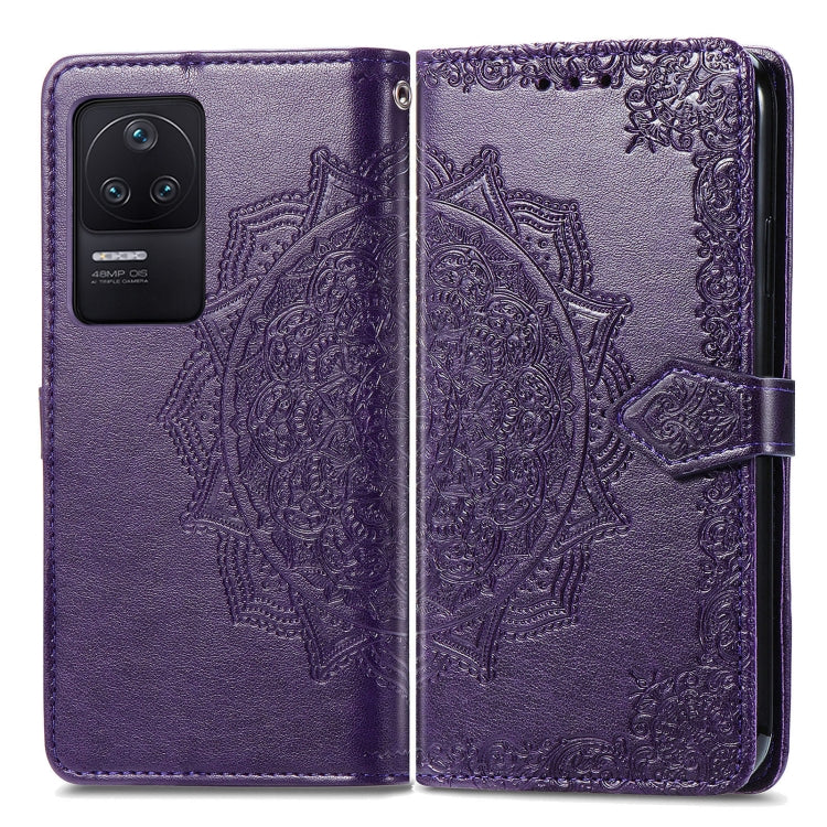 For Xiaomi Redmi K40S Mandala Flower Embossed Leather Phone Case