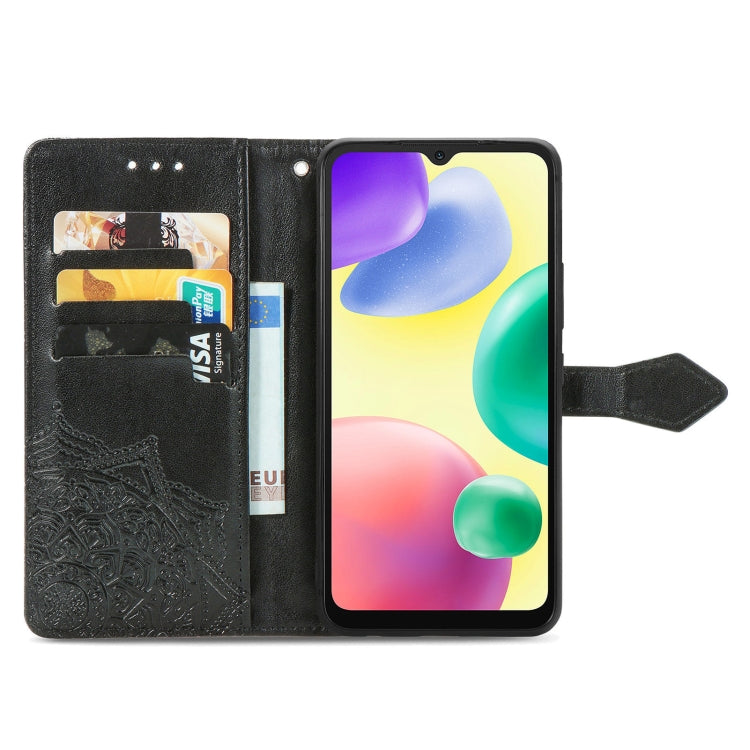For Xiaomi Redmi 10A Mandala Flower Embossed Leather Phone Case