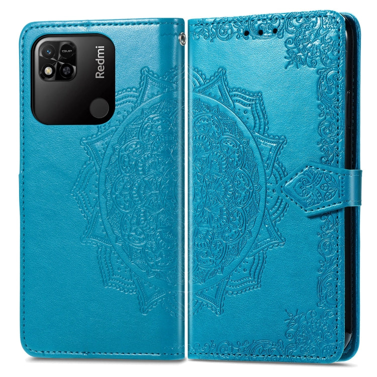 For Xiaomi Redmi 10A Mandala Flower Embossed Leather Phone Case