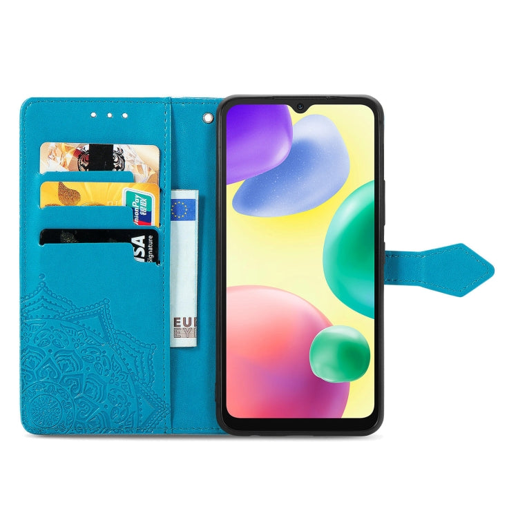 For Xiaomi Redmi 10A Mandala Flower Embossed Leather Phone Case