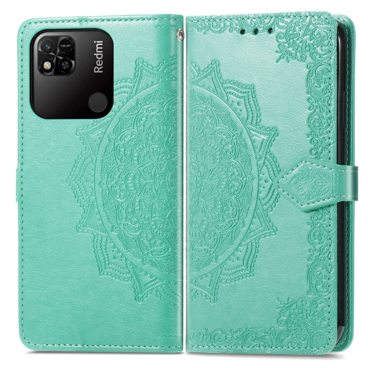 For Xiaomi Redmi 10A Mandala Flower Embossed Leather Phone Case