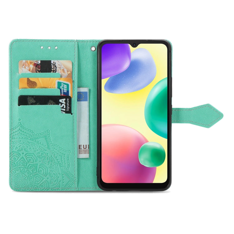 For Xiaomi Redmi 10A Mandala Flower Embossed Leather Phone Case