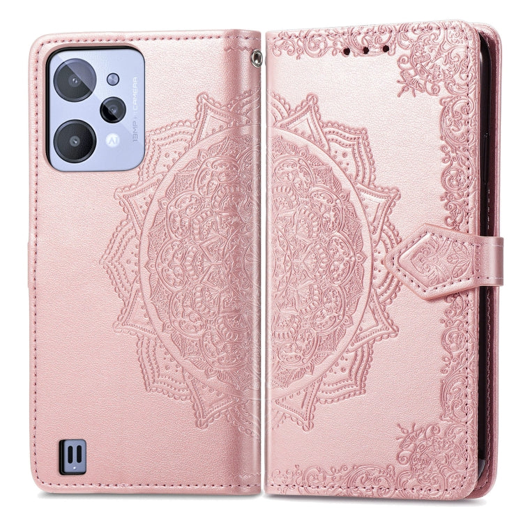 For OPPO Realme C31 Mandala Flower Embossed Leather Phone Case