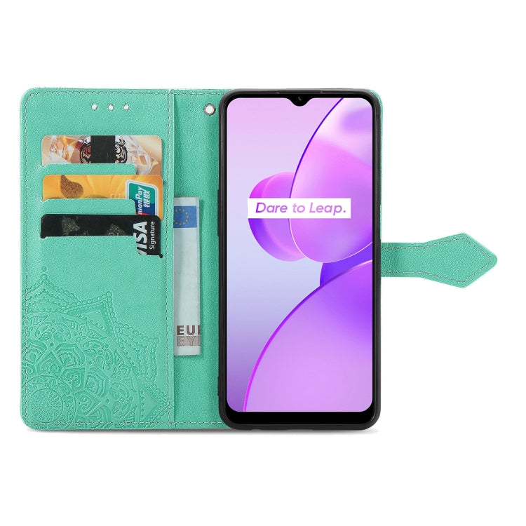 For OPPO Realme C31 Mandala Flower Embossed Leather Phone Case