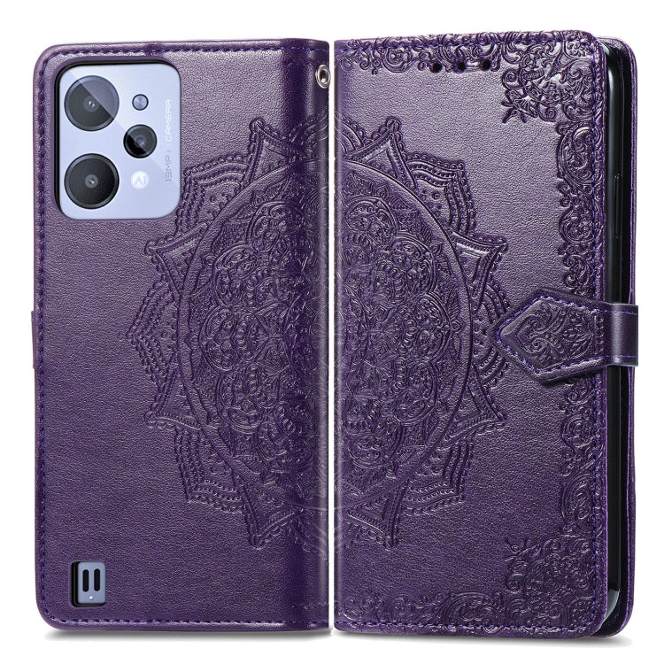 For OPPO Realme C31 Mandala Flower Embossed Leather Phone Case