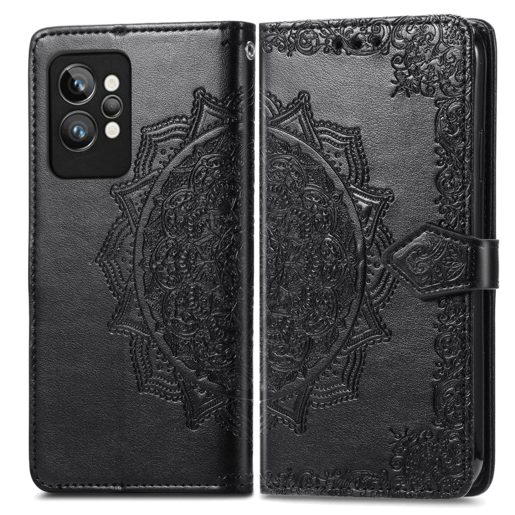 For OPPO Realme GT2 Pro Mandala Flower Embossed Leather Phone Case