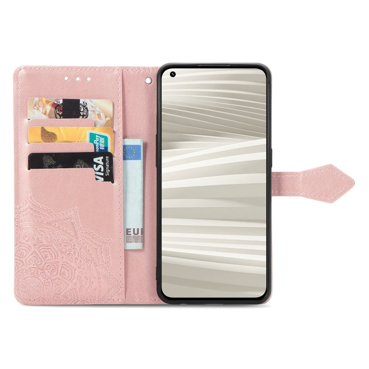 For OPPO Realme GT2 Pro Mandala Flower Embossed Leather Phone Case