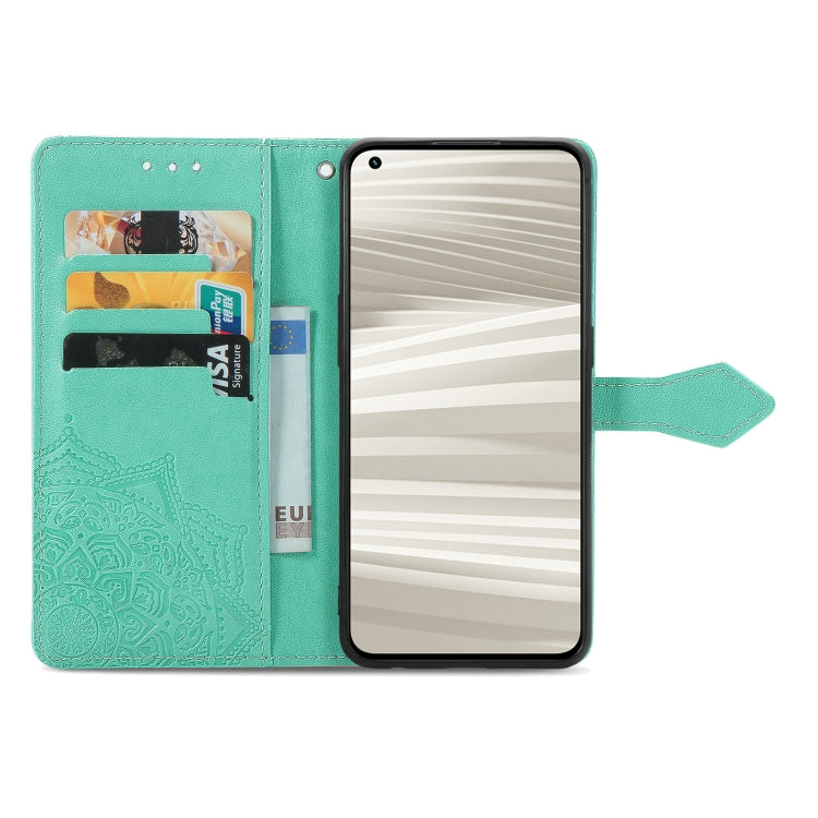 For OPPO Realme GT2 Pro Mandala Flower Embossed Leather Phone Case