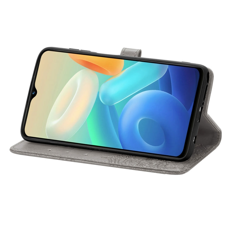 For vivo Y55 5G Mandala Flower Embossed Leather Phone Case