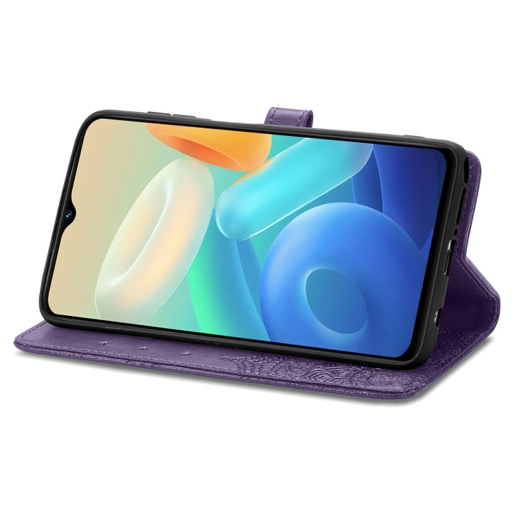 For vivo Y55 5G Mandala Flower Embossed Leather Phone Case