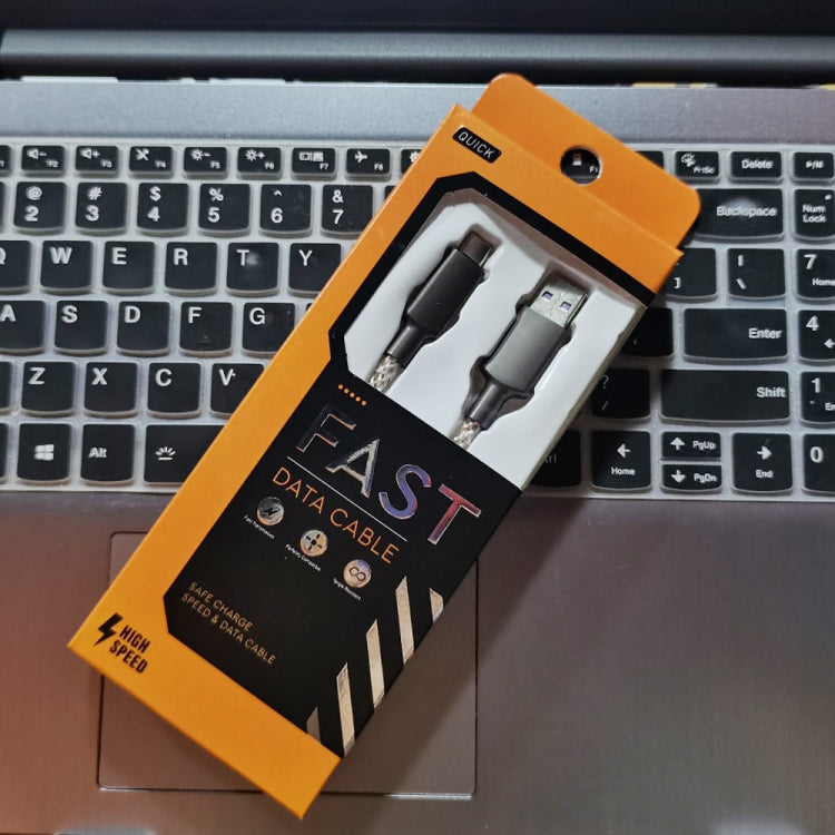 XJ-84 USB to Micro USB Aluminium Alloy RGB Stream Light Fast Charging Data Cable, Length: 1m