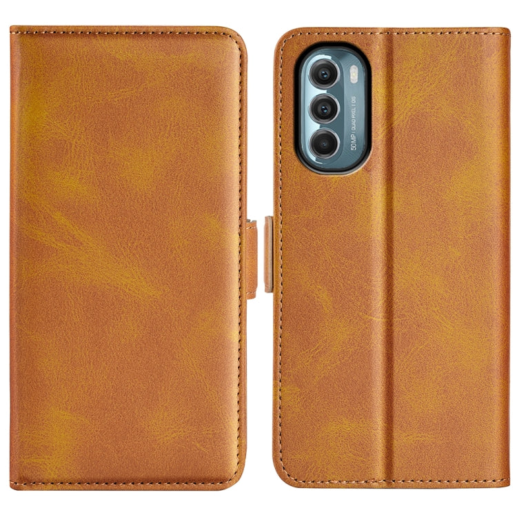 For Motorola Moto G 5G 2022 Dual-side Magnetic Buckle Leather Phone Case