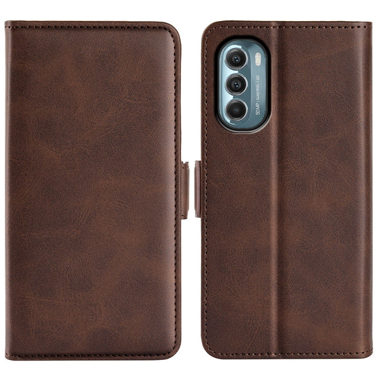 For Motorola Moto G 5G 2022 Dual-side Magnetic Buckle Leather Phone Case