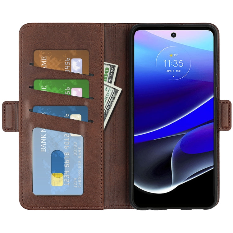 For Motorola Moto G 5G 2022 Dual-side Magnetic Buckle Leather Phone Case