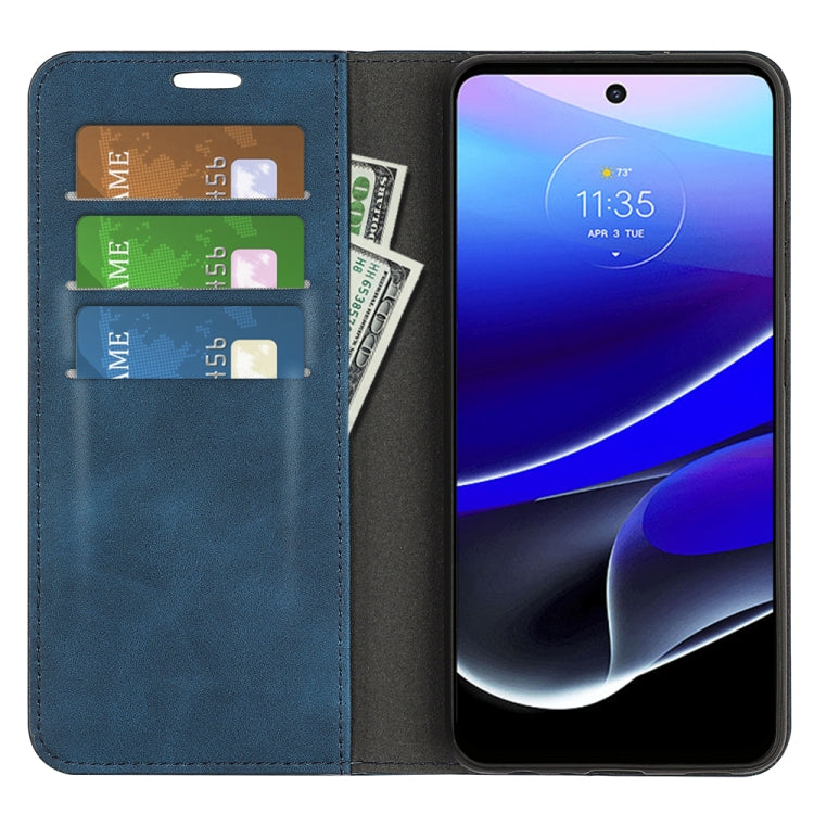 For Motorola Moto G 5G 2022 Retro-skin Magnetic Suction Leather Phone Case