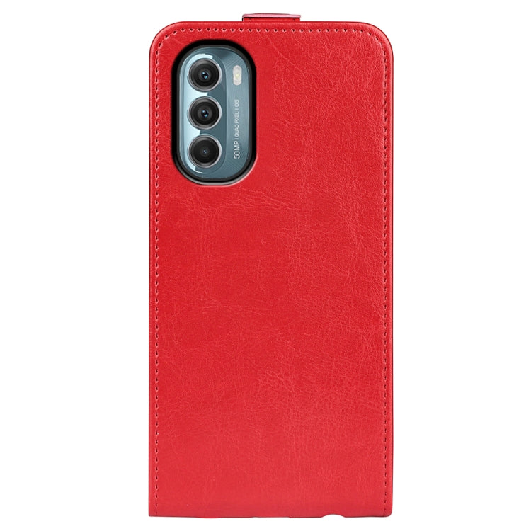 For Motorola Moto G 5G 2022 R64 Texture Vertical Flip Leather Phone Case
