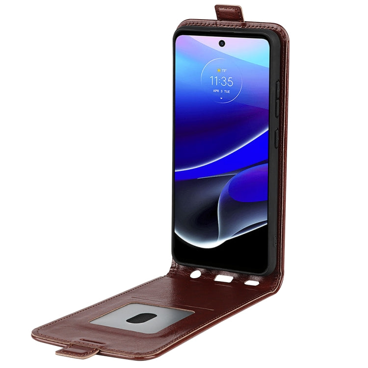 For Motorola Moto G 5G 2022 R64 Texture Vertical Flip Leather Phone Case