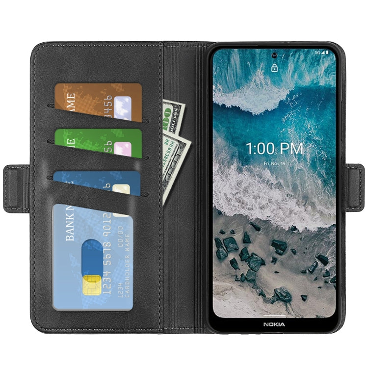 For Nokia X100 Dual-side Magnetic Buckle Leather Phone Case