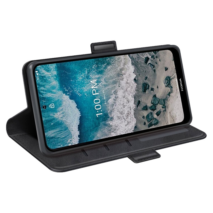 For Nokia X100 Dual-side Magnetic Buckle Leather Phone Case