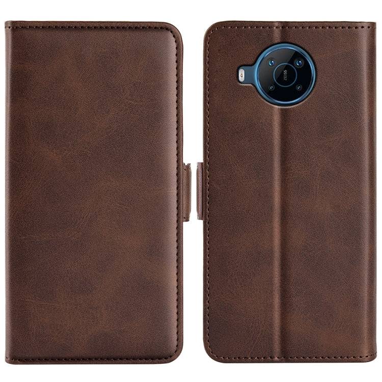 For Nokia X100 Dual-side Magnetic Buckle Leather Phone Case