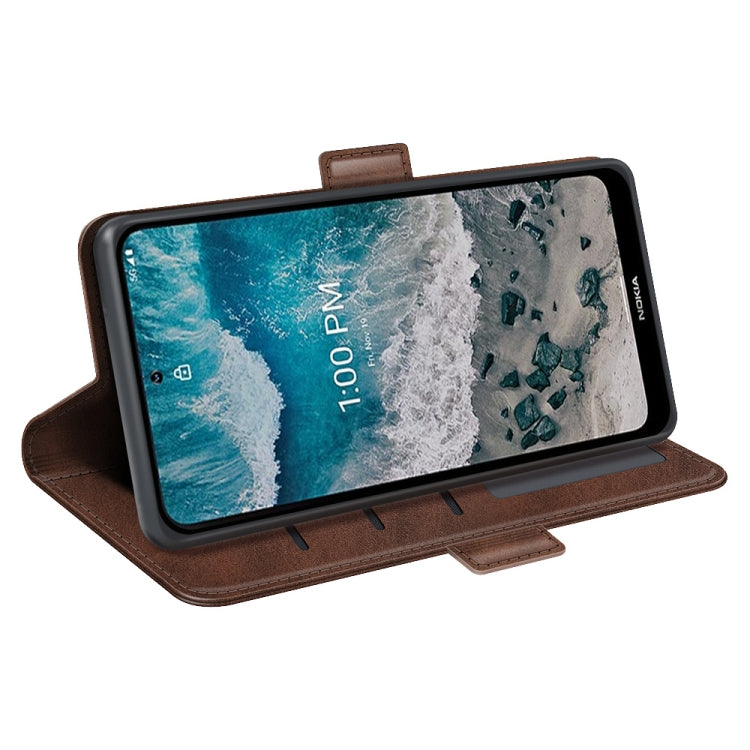 For Nokia X100 Dual-side Magnetic Buckle Leather Phone Case