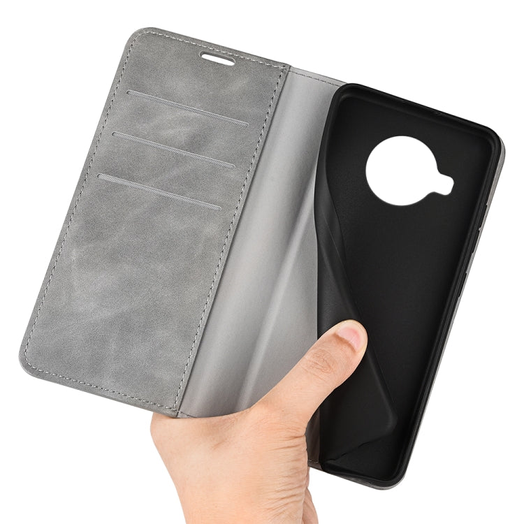 For Nokia X100 Retro-skin Magnetic Suction Leather Phone Case