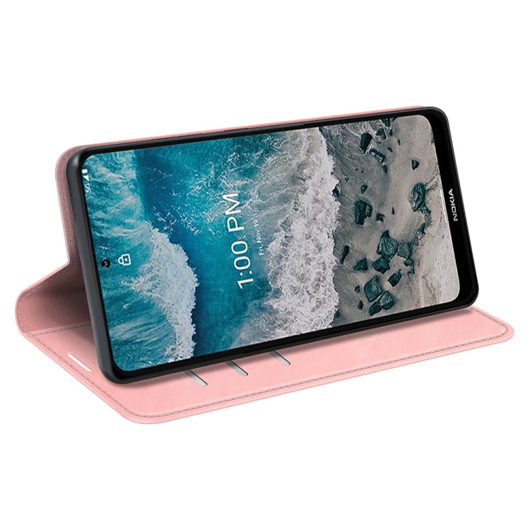 For Nokia X100 Retro-skin Magnetic Suction Leather Phone Case