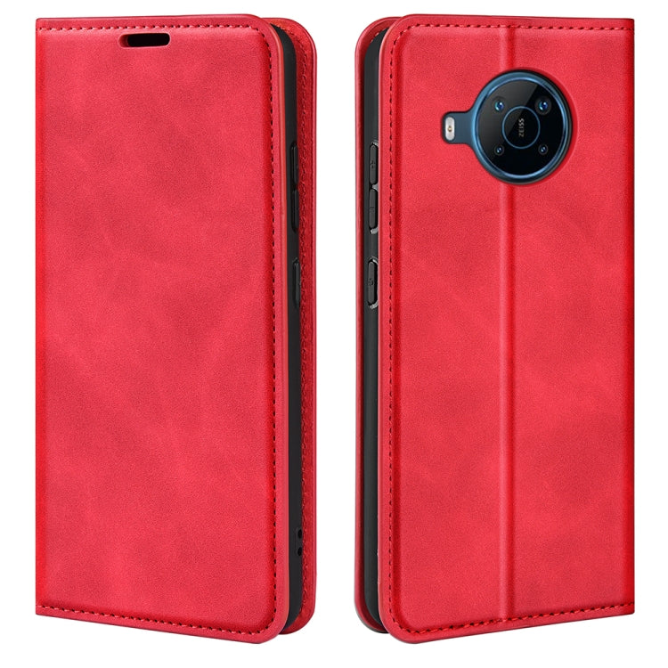 For Nokia X100 Retro-skin Magnetic Suction Leather Phone Case