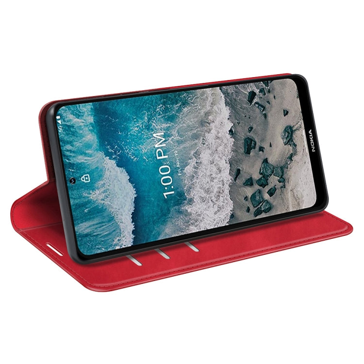 For Nokia X100 Retro-skin Magnetic Suction Leather Phone Case