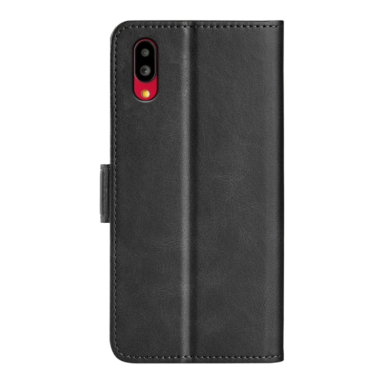 For Sharp Aquos Simple Sumaho 6 Dual-side Magnetic Buckle Leather Phone Case