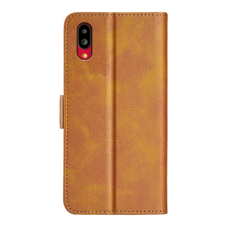 For Sharp Aquos Simple Sumaho 6 Dual-side Magnetic Buckle Leather Phone Case