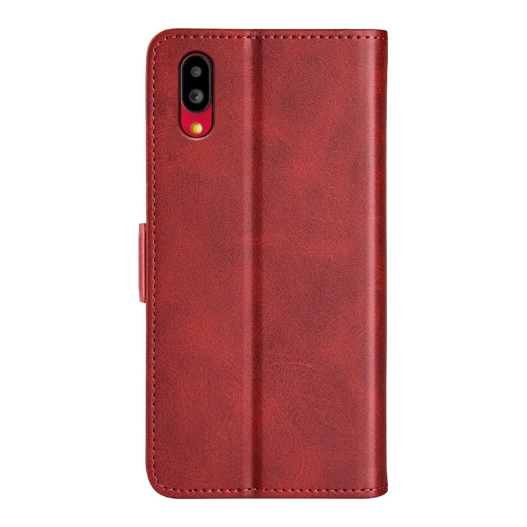 For Sharp Aquos Simple Sumaho 6 Dual-side Magnetic Buckle Leather Phone Case