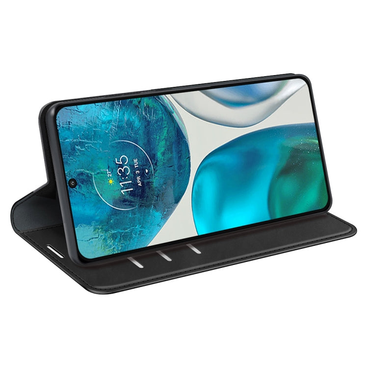 For Motorola Moto G52 4G Retro-skin Magnetic Suction Leather Phone Case