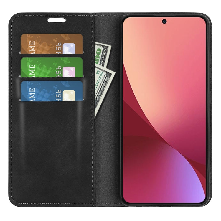 For Xiaomi 12 Lite Retro-skin Magnetic Suction Leather Phone Case