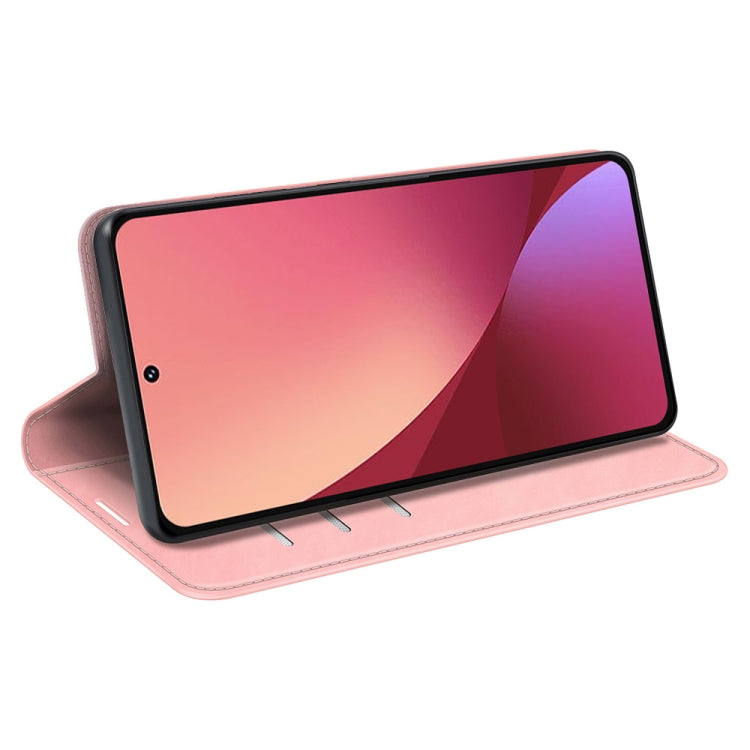 For Xiaomi 12 Lite Retro-skin Magnetic Suction Leather Phone Case